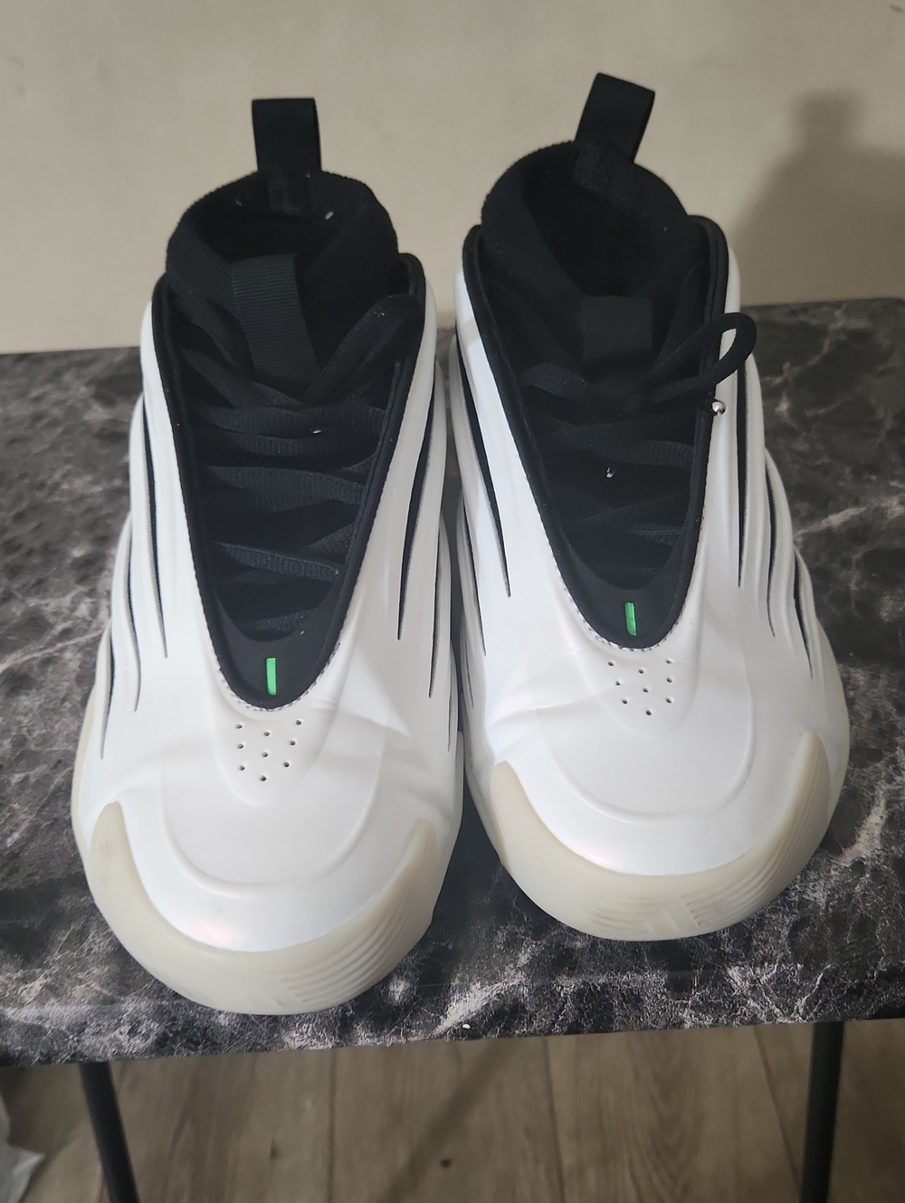 Men's Adidas Harden Vol9 Stormtrooper White and Black Performance Sneakers